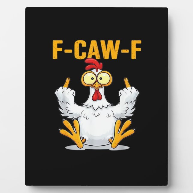 Plaque Photo Quote Rooster Meme Classic (Devant)