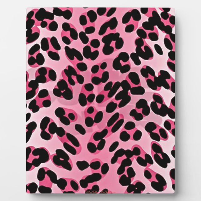 Plaque Photo RAB Rockabilly Pink Cheetah Imprimer (Devant)