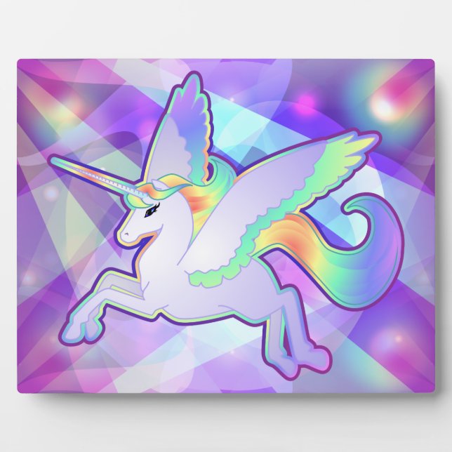 Plaque Photo Rainbow Alicorn (Devant)