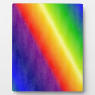Plaque Photo Rainbow Patterns