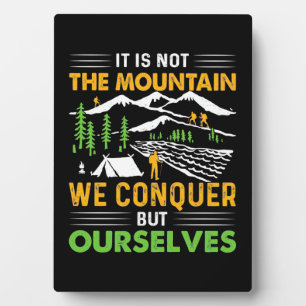 Plaque Photo Randonneurs Nous Conquérons Mais Nous-Mêmes
