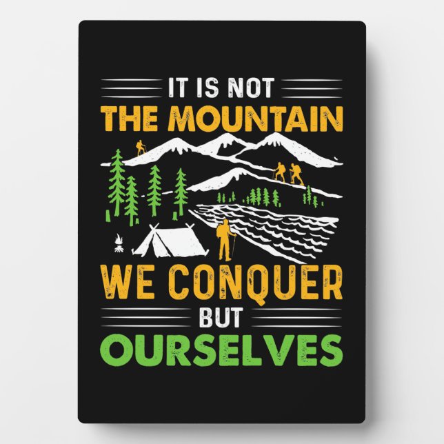 Plaque Photo Randonneurs Nous Conquérons Mais Nous-Mêmes (Devant)