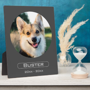 Plaque Photo Rappelez-vous votre animal avec une photo sur un