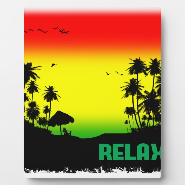 Plaque Photo rasta de relaxation (Devant)