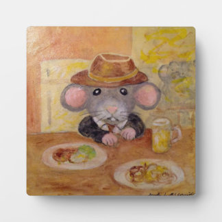 Plaque Photo Rat de pub