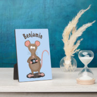 Rat drôle avec illustration de dessin animé d'appa