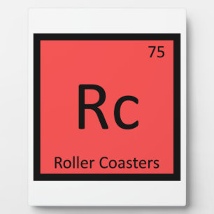 Plaque Photo Rc - Roller Coasters Chemistry Periodic Table