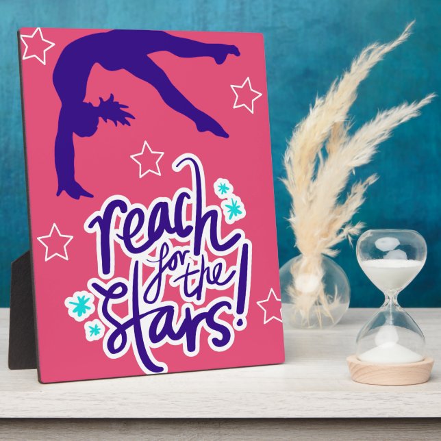 Plaque Photo Reach for the Stars Gymnastique Tumbling (Côté)