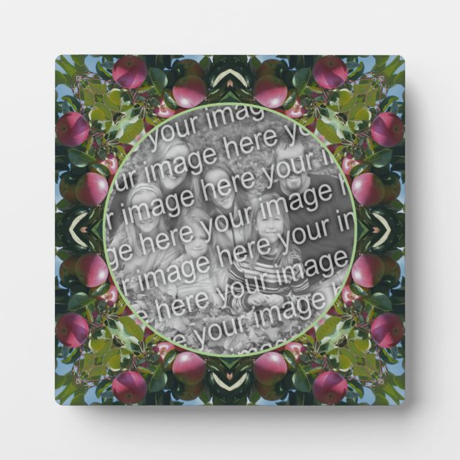 Plaque Photo Red Apples Nature Art Ajouter Votre Propre Photo (Devant)