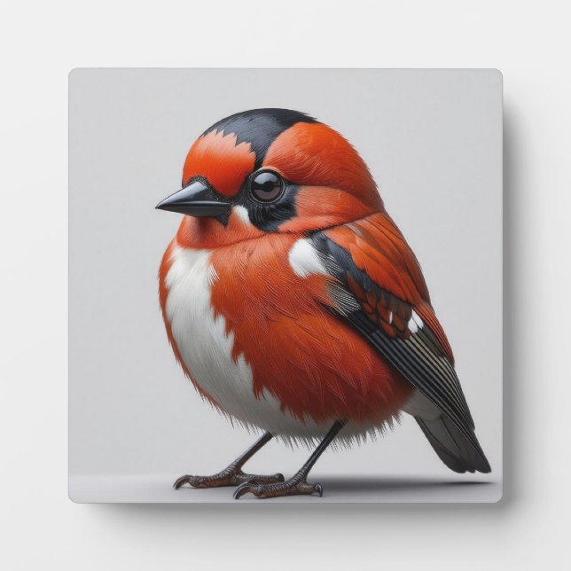 Plaque Photo red bird (Devant)