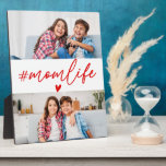 Plaque Photo Red Hashtag Momlife 2 Photos Personnalisées<br><div class="desc">Red Hashtag Momlife 2 Photos La plaque personnalisée est un grand cadeau pour votre mère.</div>