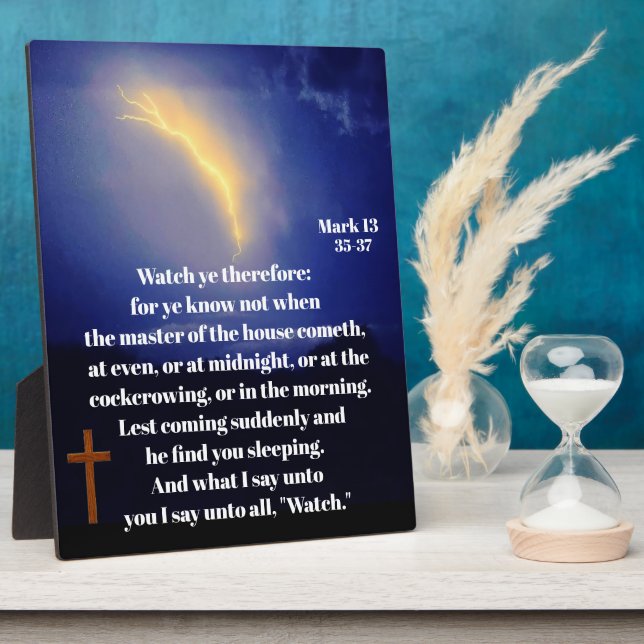 PLAQUE PHOTO REGARDER LE RETOUR DE JÉSUS (Côté)