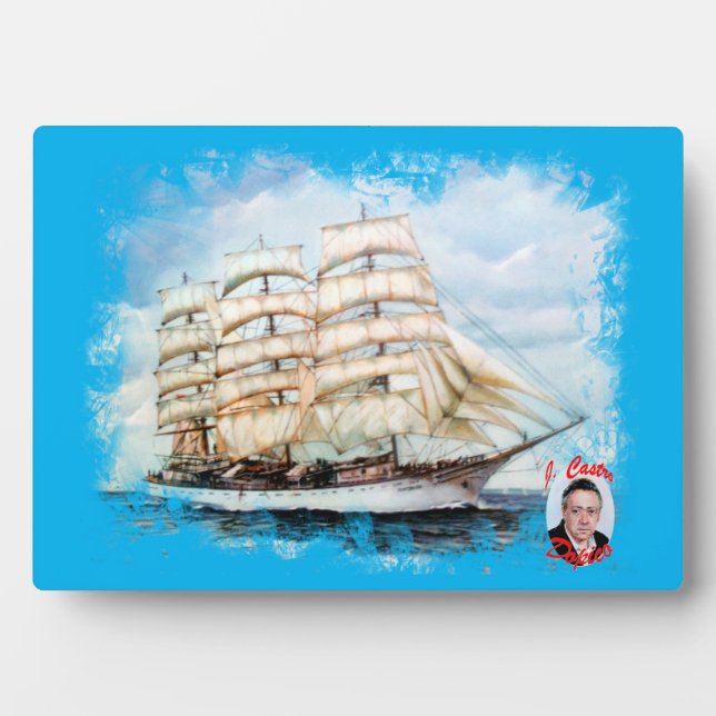 Plaque Photo Regata Cutty Sark (Devant)