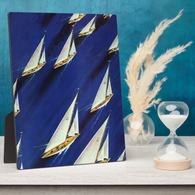 Plaque Photo Régate de voilier par Ski Weld (Côté)