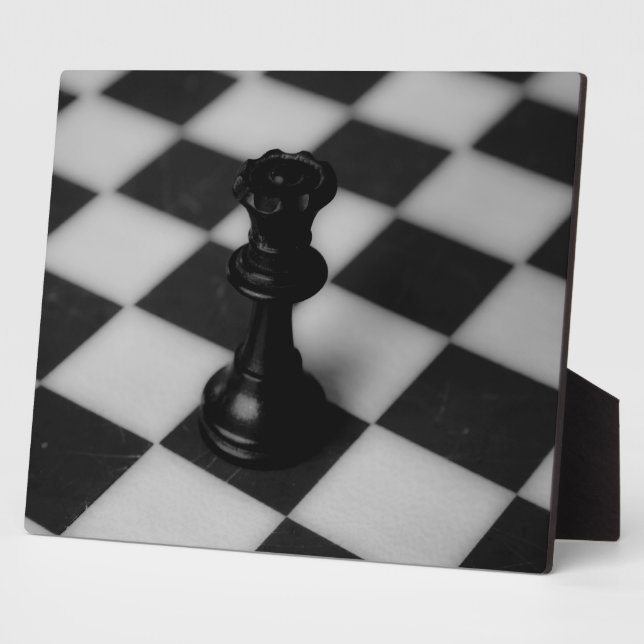 Plaque Photo Reine des échecs (Côté)