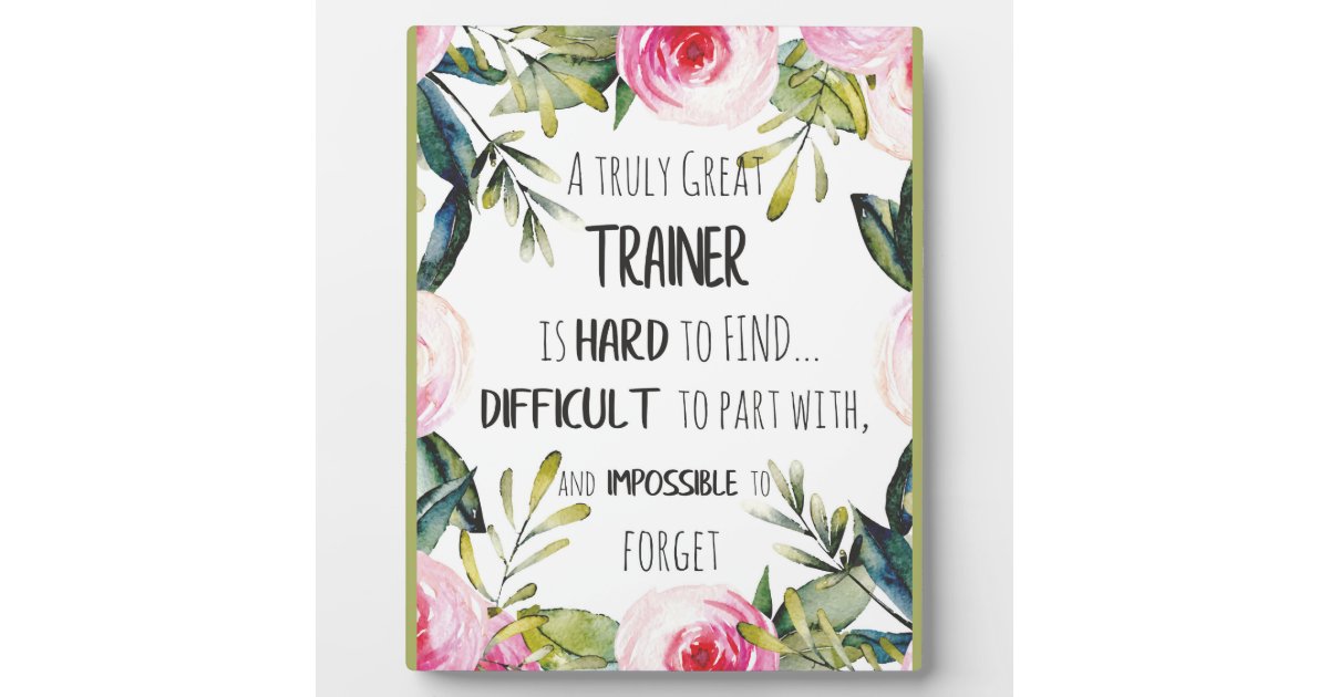 Plaque Photo Remerciements Du Formateur Merci Zazzle Fr