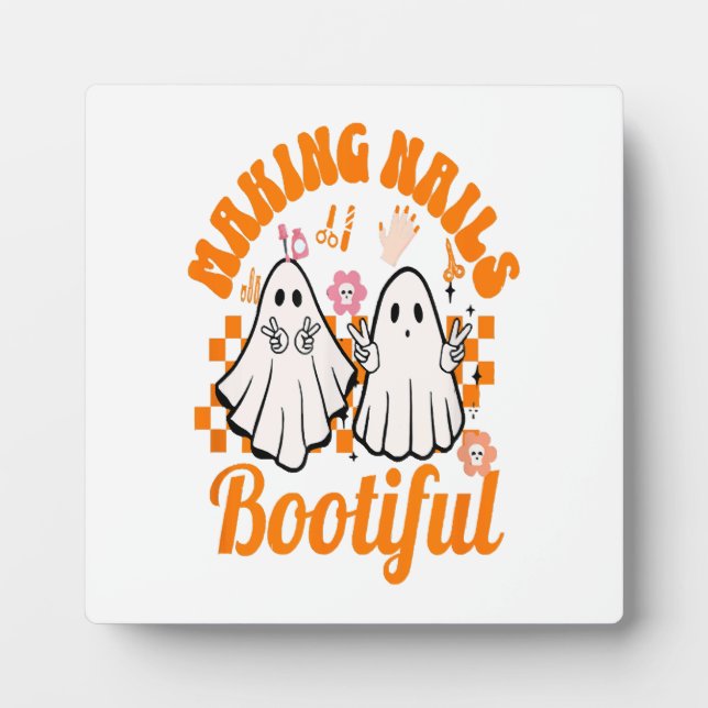 Plaque Photo rendu des ongles bootiful halloween (Devant)