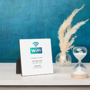 Plaque Photo Réseau Wifi personnalisé avec Marque Connect Moder