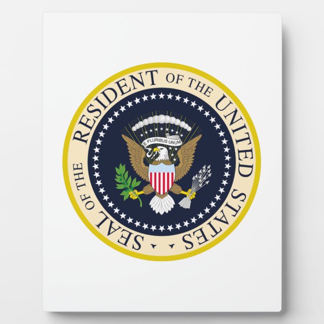 Plaque Photo Résident des États-Unis (Devant)