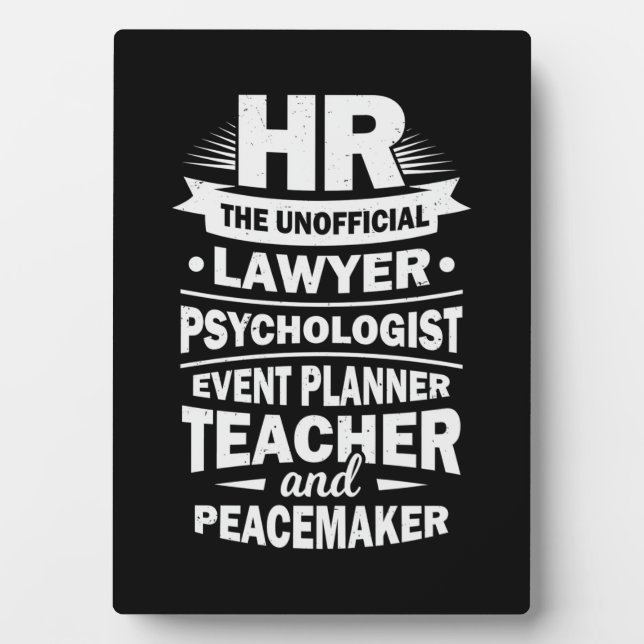 Plaque Photo Ressources humaines Fières (Devant)