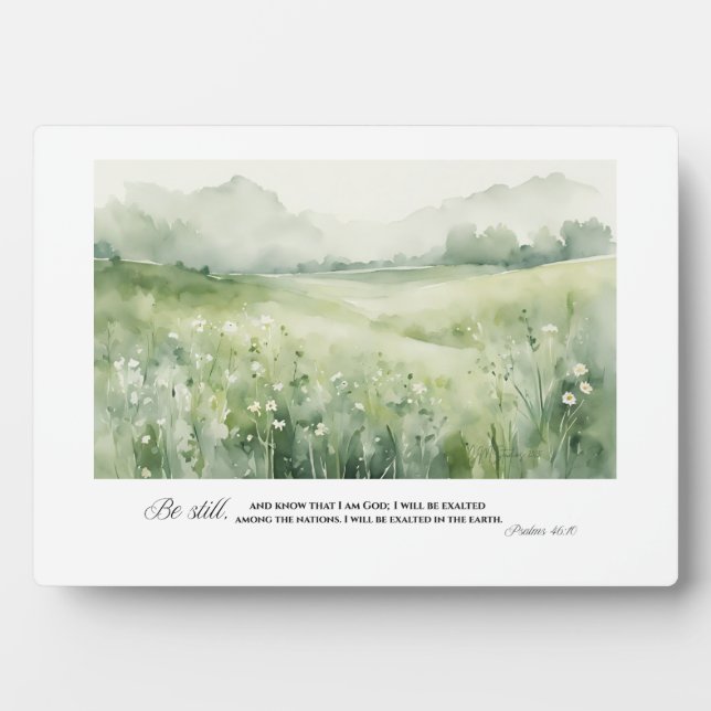 Plaque Photo Reste tranquille ! (Devant)