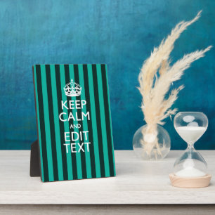 Plaque Photo Restez calme sur les tons turquoise