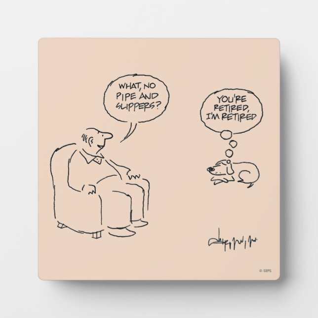 Plaque Photo Retraité (Devant)