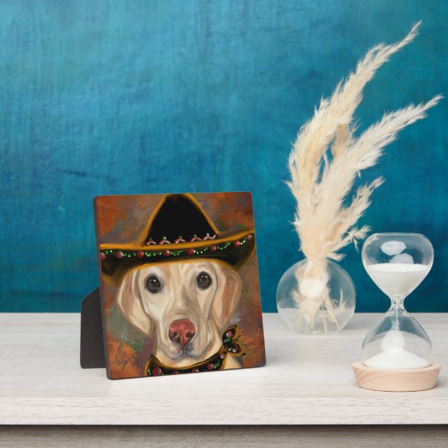 Plaque Photo Retriever du Labrador    (Insitu)