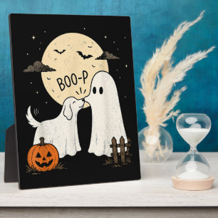 Plaque Photo Rétro Boo Boo-p Chien Fantôme Drôle Halloween