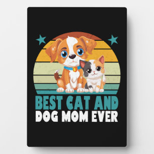 Plaque Photo Retro Chat Chien Maman Chat Mama Furmama Chien Chi