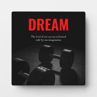 Plaque Photo Rêver Motivation Bodybuilding Formation Fitness