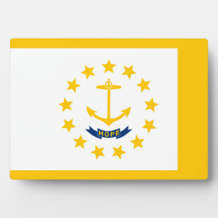 Plaque Photo Rhode Island State Flag Design