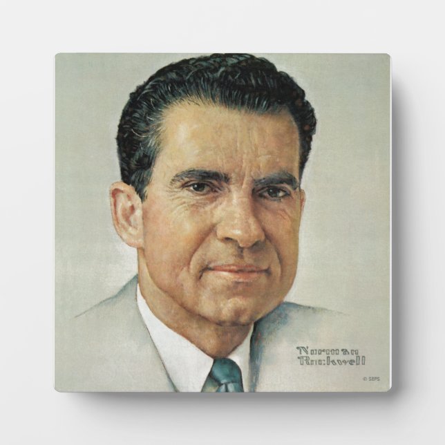 Plaque Photo Richard Milhouse Nixon (Devant)