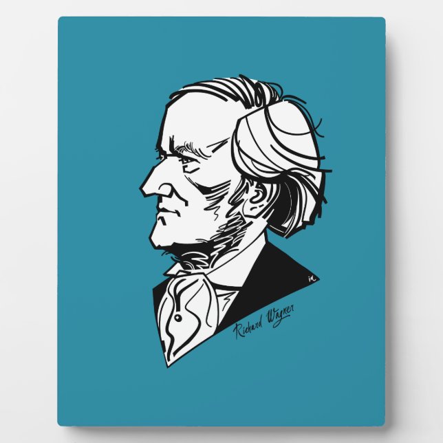 Plaque Photo Richard Wagner (Devant)