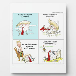 Plaque Photo Rick London "Trumpty Dumpty" Drôle cadeau Trump