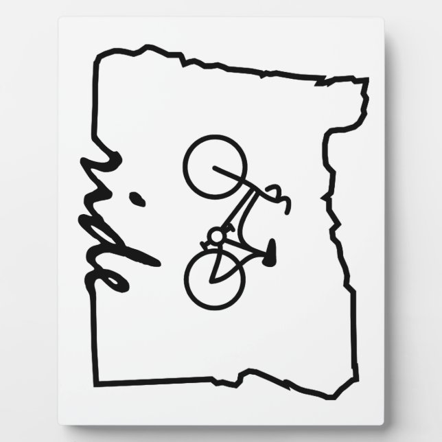 Plaque Photo Ride Oregon (Cyclisme) (Devant)