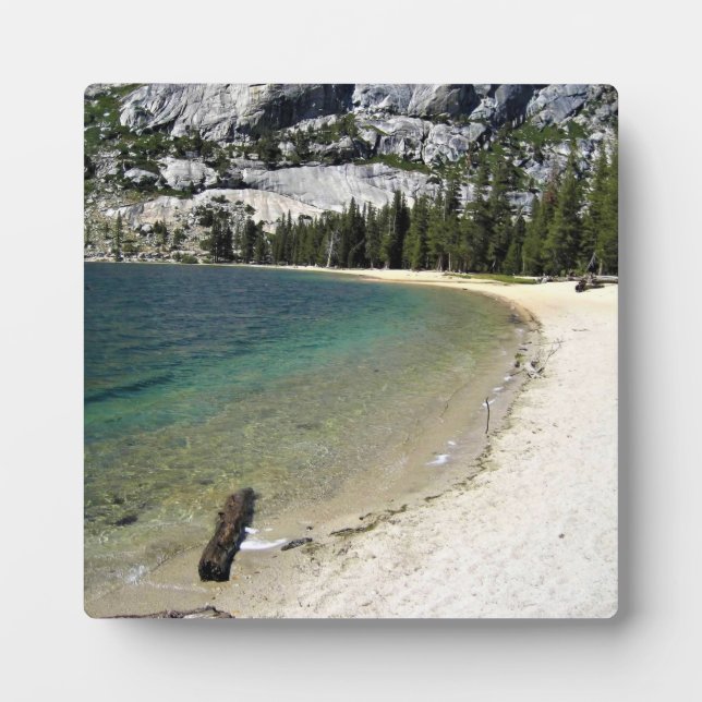 Plaque Photo Rive du lac Tenaya, Yosemite, CA (Devant)