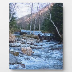 Plaque Photo Rivière sauvage de montagne - Nature sauvage Rouma
