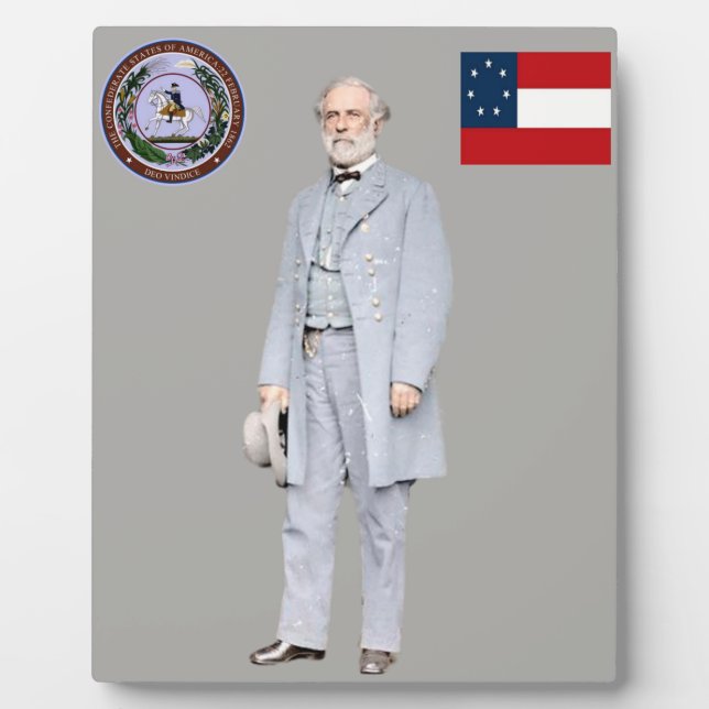 PLAQUE PHOTO ROBERT E. LEE (Devant)