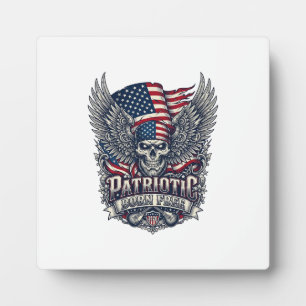 Plaque Photo Rocker du bandana patriotique Méta musique Old Glo