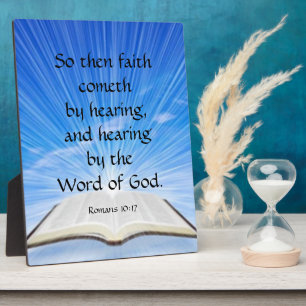 Plaque Photo Romains 10:17