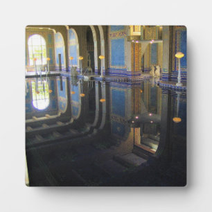 Plaque Photo Roman Pool at Hearst Castle, Californie