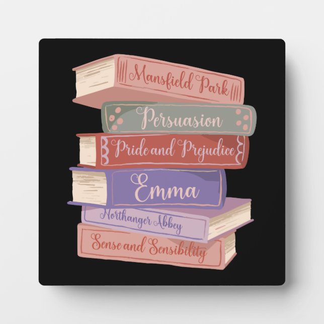 Plaque Photo Romans de Jane Austen V (Devant)