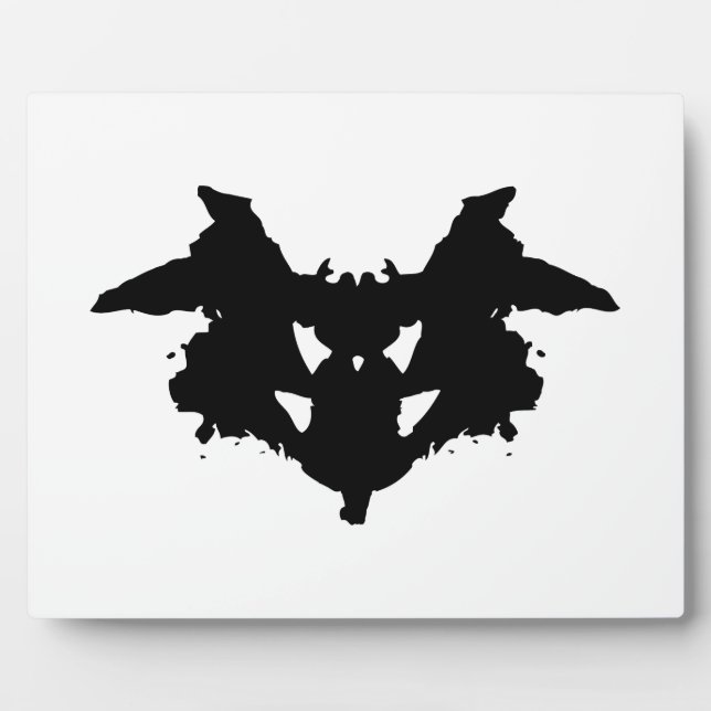 Plaque Photo Rorschach Inkblot (Devant)