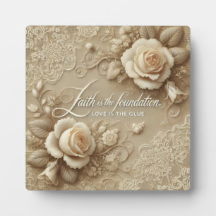Plaque Photo Rose enchantée art IA 