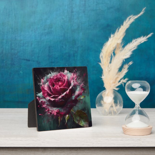 Plaque Photo Rose Enigmatic Baccara (Insitu)