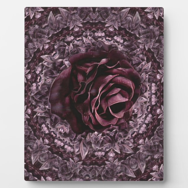 Plaque Photo Rose Mandala (Devant)