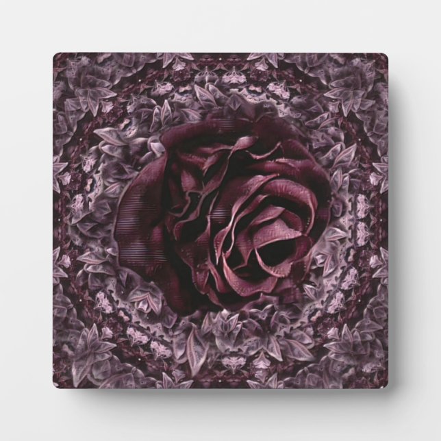 Plaque Photo Rose Mandala (Devant)