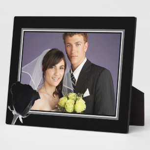 Plaque Photo Rose Noire