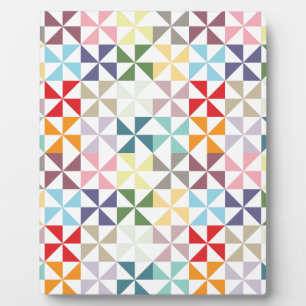 Plaque Photo Roue géométrique colorée